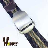 ราคา เข็มขัดผ้าแคนวาส หัวโลหะ ออโต้ล็อค (3619186157)