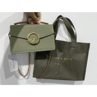 ราคา กระเป๋า ถือ พร้อมโซสะพายCharles&Keith แท้ จากช็อปไทย มือสอง (13221362806)