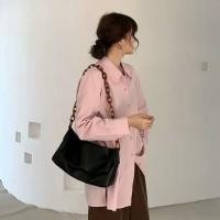 ราคา กระเป๋าสะพายข้างสายโซ่ใบใหญ่ กระเป๋าเกาหลี (7672825720)