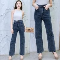 ราคา **ส่งฟรี** NEW!! [ถูกที่สุด] Saza Shop 2511 Vintage Jeans กางเกงยีนส์ ผญ กางเกงยีนส์ เอวสูง ยีนส์ขากระบอก ผ้ายืด (4158541749)