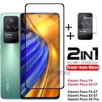 ราคา 2 in 1 ฟิล์มกระจกนิรภัยกันรอยหน้าจอ เลนส์ด้านหลัง สําหรับ Xiaomi Poco F4 Poco X4 GT Poco X3 F3 GT Redmi K40 K40S PocoPhone PocoF4 F4GT X3 GT Pro (17477490676)