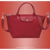 ราคา Longchamp Neo size S สีแดง ของแท้ พร้อมส่ง (ลองชอมนีโอมีสาย) (81451685)