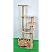 ราคา คอนโดแมว สูง126ซม. คอนโดไม้ ที่นอนแมว ของเล่นแมว **สินค้าพร้อมส่ง** (23621163370)