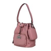 ราคา กระเป๋าทรงขนมจีบGuessสีชมพู แท้100% (15799185144)