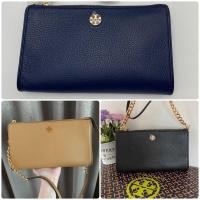 ราคา ของแท้ ส่งฟรี ❗ Tory Burch Pebbled Leather Carter Slim Crossbody Hand Bag Purse #Toryburch67318 (3016360254)