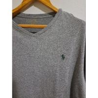 ราคา เสื้อยืดคอวี แขนยาว POLO Ralph lauren ของแท้ มือสอง สภาพดี (18995349932)
