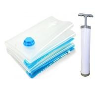 ราคา shophome468-SAKU ถุงสูญญากาศ BCY030 ขนาด 70x100x0.08ซม. สีใส แพ็ค 3 ชิ้น พร้อมกระบอกดูดลม รับประกันของเเท้ (23071820818)