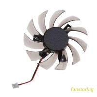 ราคา FUN พัดลมระบายความร้อนการ์ดจอ 2Pin ขนาด 75 มม. PLD08010S12H สำหรับ Gigabyte 6850 7970 GTX 460 GTX560Ti R270X R7 260x (9549954830)