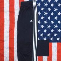 ราคา กางเกง Adidas ผ้าร่ม มือสอง สีกรม แถบขาว กางเกงวอร์มราคาถูก สำหรับผู้ชาย และผู้หญิง (Second-hand Adidas Trousers) (7932454666)