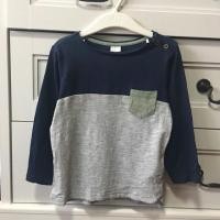 ราคา H&M เสื้อยืดแขนยาวมีกระเป๋าด้านหน้า มือสองสภาพดี ของแท้ ไซส์ 1ขวบครึ่ง - 2 ขวบค่ะ (1573242713)