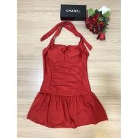 ราคา ชุดว่ายน้ำ กระโปรง ชุดฤดูร้อน สีแดงมีฟองน้ำ swimware (4968070257)