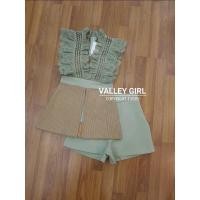 ราคา ชุดเซท เสื้อ+กางเกง งานป้าย Valley girl ไซค์ L (11496651308)