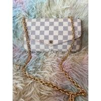 ราคา กระเป๋าครอสบอดี้หลุยส์ดามิเย่ สายโซ่ ปั้มทุกจุด มีเลขdc (18484150740)