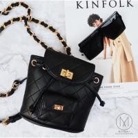 ราคา B61: On Cloud Nine Bag กระเป๋าเป้ กระเป๋าสีดำ เป้สีดำ กระเป๋าสะพายสีดำ (1644162074)