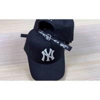 ราคา หมวกNY สีดำปักดอกที่ปรับสายสวยมากของแท้ จากเกาห (2015525830)