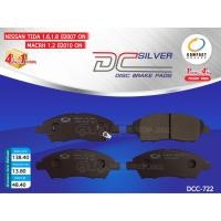 ราคา COMPACT ผ้าดิสเบรคหน้า NISSAN TIDA CN11 1.6,1.8 DHC ปี2007,MARCH 1.2 ปี2010-ON (DCC-722) (2367889057)
