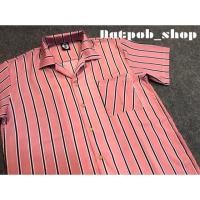 ราคา ลายทางสุดฮิตเสื้อเชิ้ตสไตล์เกาหลี เสื้อเชิ้ตลายทางแฟชั่นเกาหลี (874276405)