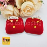 ราคา แหวนทองฝังพลอย,เพชร เสริมบารมี ทำจากทองเหลืองแท้ หุ้มเศษทองแท้เยาวราช (20024932913)