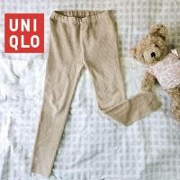 ราคา Uniqlo กางเกงเลกกิ้งเด็กกันหนาว สีครีม ไซส์ 110 มือสอง (24052532469)