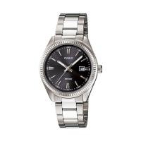 นาฬิกาข้อมือ Casio Lady ขอบหยักร่องสไตล์ Rolex LTP-1302D-1A1VDF 