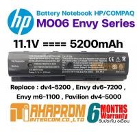 ราคา แบตเตอรี่โน๊ตบุ๊ค Battery HP/Compaq MO06 Envy dv4-5200 , Envy dv6-7200 , Envy m6-1100 , Pavilion dv4-5000. (17039930220)