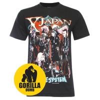 ราคา Gorilladumb เสื้อยืดลายวงดนตรี X Japan Japanese Heavy Metal สีดำ (4479398629)