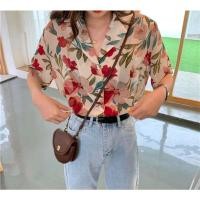 ราคา เสื้อเชิ้ตลายดอกเกาหลี เสื้อแฟชั่น (19207275907)