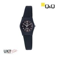 ราคา Q&Q Japan Original นาฬิกา สำหรับผู้หญิง สายพลาสติก PU สีดำ VQ03J009Y (14596098343)