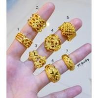 ราคา แหวนชุบเศษทอง แหวนทองปลอม น้ำหนัก 2 สลึง (13693226173)