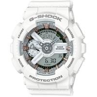 ราคา Casio G-Shock mini นาฬิกาข้อมือผู้หญิง สายเรซิ่น รุ่น GMA-S110CM-7A2 - สีขาว (283185997)