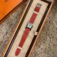 ราคา Used Hermes H hour watch lady size สีแดง อมชมพู Stamp P (2770049039)