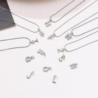 ราคา สร้อยอักษร ชื่อ สร้อยจี้ตัวอักษร สแตนเลส จี้อักษร (23454698661)