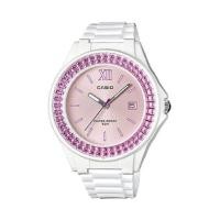 ราคา Casio Standard นาฬิกาข้อมือผู้หญิง สายเรซินขาว รุ่น LX-500H-4EVDF (839550000)