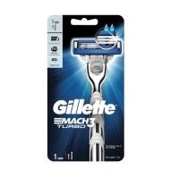 ราคา Gillette Mach 3 ยิลเลตต์ มัคทรีเทอร์โบ ด้ามพร้อมใบมีด (3531690306)