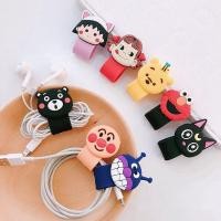 ราคา พร้อมส่งในไทย★ ที่รัดสายชาร์จ และ สายหูฟัง ลายการ์ตูน (7177845111)