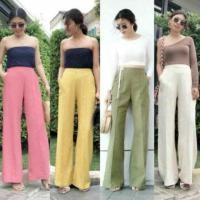 ราคา กางเกงขาบาน ผ้าซาร่า ดำ, น้ำตาล (977014523)