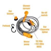 ราคา ฝักบัว 12 V. ชุดอาบน้ำ มีปั๊มใช้ไฟรถ ฝักบัวแค้มป์ปิ้ง ฝักบัวพกพา ฝักบัวอาบน้ำกลางแจ้ง ฝักบัวอาบน้ำแคมป์ (20657095380)