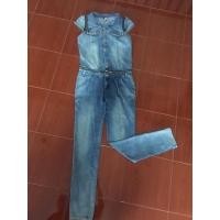 ราคา จั้มสูทขายาวผ้ายีนส์ยืด (11619341488)