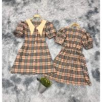 ราคา ✨มินิเดรสลายบลูเบอรี่คอปก✨ (13828090828)