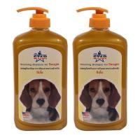 ราคา แชมพูสุนัข แชมพูอาบน้ำหมา ป้องกันอาการคันและขนร่วงสำหรับ บีเกิ้ล 1000ml. 2 ขวด (2029294181)