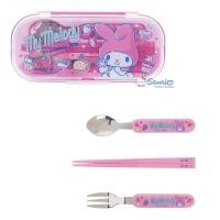 ราคา ชุดช้อนส้อมตะเกียบ My Melody ลิขสิทธิ์ของแท้100% (21289866925)