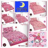 ราคา ลิขสิทธิ์แท้%MY MELODY (มายเมโลดี้) ชุดผ้าปู (ไม่รวมผ้านวม) มีขนาด 3.5, 5,6 ฟุตTOTO ชุดเครื่องนอนโตโต้ ลายการ์ตูน (4728810225)