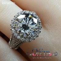 ราคา แหวนเพชร 7 กะรัต เจียระไน 81 เหลี่ยม เพชรเลียนแบบเพชรแท้ ทำจาก เพชร CZ, Cubic Zirconia หรือ เพชรโคลนนิ่ง ดีไซน์หรูหรา (10802031166)