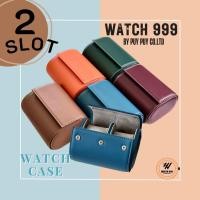 ราคา กล่องใส่นาฬิกา 2 เรือน Leather Watch Case Leather Watch Box (22675936764)