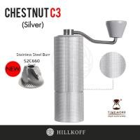 ราคา Hillkoff : เครื่องบดมือหมุน TimeMore Chestnut C3 : Silver บดเมล็ดกาแฟง่าย (18379736584)
