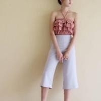 ราคา กางเกงผ้าฮานาโกะ 5ส่วน สีเทา 100฿ (1307649259)