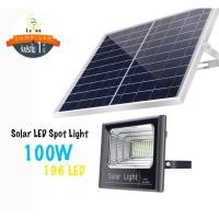 ราคา LED Solar cell โคมไฟแอลอีดีสปอตไลท์โซล่าเซลล์ Solar Spot Light LED 100W แสงขาว Day Light (2012361872)