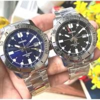 ราคา Casio นาฬิกาข้อมือแฟชั่น สำหรับผู้ชาย สายสแตนเลส ดูวันที่ได้ ราคาไม่แพง แถมฟรีกล่องกระดาษใส่นาฬิกา+ตั้งเวลาพร้อมส่งจ้าา (23414179502)
