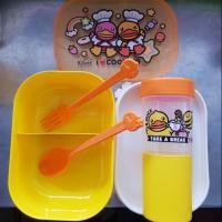ราคา เซตกล่องข้าวB.Duck#กล่องใส่ข้าวพร้อมช้อนส้อมและกระบอกน้ำ (5221334547)
