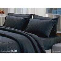 ราคา NEW!! ผ้าปูที่นอน 5 ฟุต ทิวลิป ดีไลท์(Tulip Delight) สีพื้นมีลายในตัว ทอ 380 เส้น (1483955049)